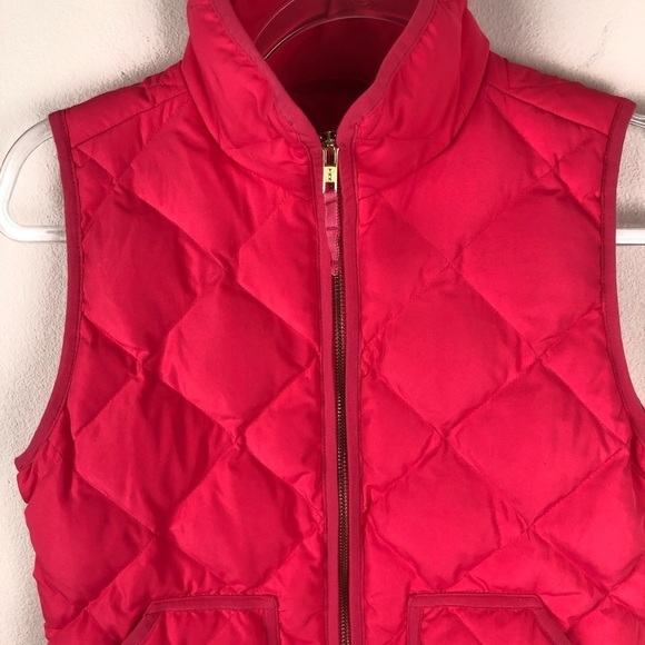 J. Crew- Pink Excursion down blend quilted vest - Picture 2 of 9